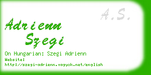 adrienn szegi business card